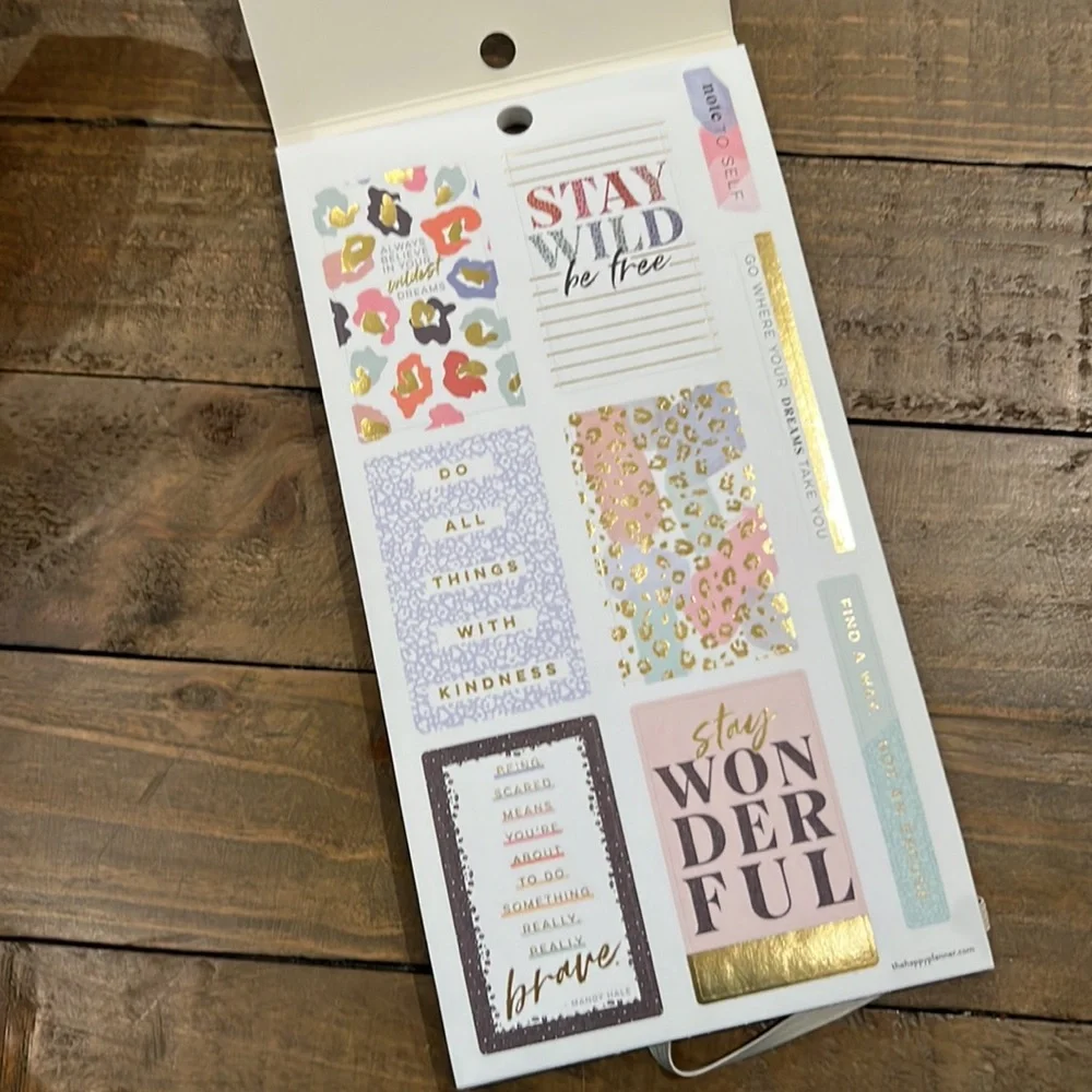 The Happy Planner Colorful Leopard sticker sheets